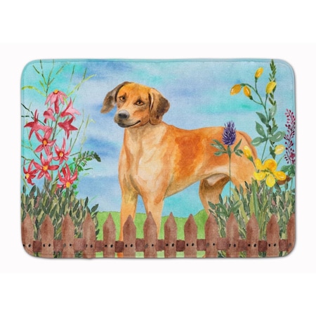 Carolines Treasures Rhodesian Ridgeback Spring Machine Washable Memory Foam Mat CK1238RUG